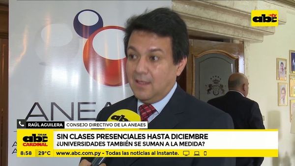 Sin clases presenciales hasta diciembre. ¿Universidades también? - ABC Noticias - ABC Color