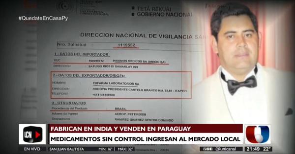 Facturas de medicamentos traídos de la India fueron falsificadas