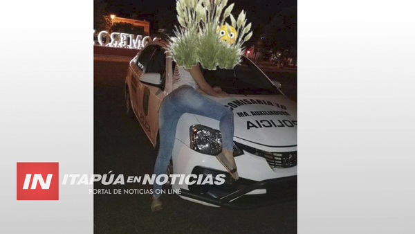 SE SACÓ UNA FOTO PROVOCATIVA SOBRE LA PATRULLERA Y AHORA LA ANDAN BUSCANDO