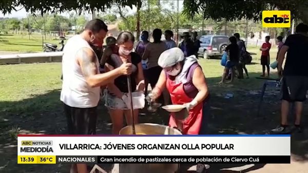 Villarrica: Jóvenes organizan olla popular - ABC Noticias - ABC Color