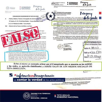 COVID-19: Directora del Colegio Dahlquist asegura que comunicado de “condicionamientos” es falso - Ancho Perfil - ABC Color