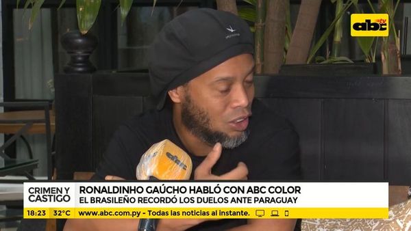 Ronaldinho Gaúcho habló con ABC Color - Parte 1 - Crimen y castigo - ABC Color