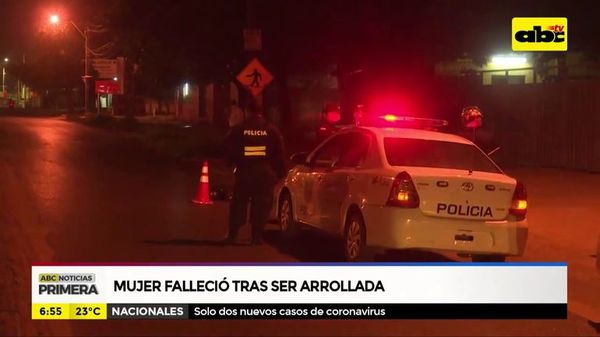 Mujer falleció tras ser arrollada - ABC Noticias - ABC Color