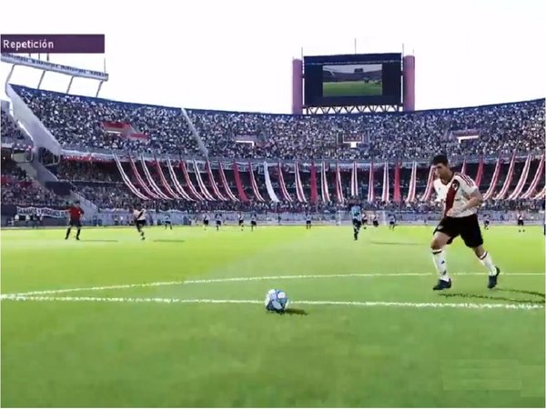River recrea en PES el épico gol de Nelson Cuevas