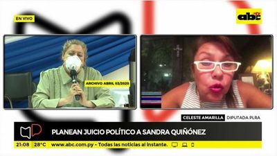 Planean juicio político a Sandra Quiñonez - Mesa de Periodistas - ABC Color