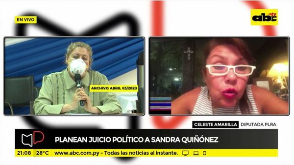 Planean juicio político a Sandra Quiñonez - Mesa de Periodistas - ABC Color
