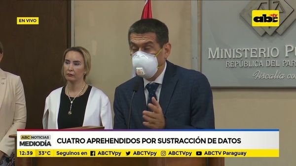 Cuatro aprehendidos por sustracción de datos - ABC Noticias - ABC Color