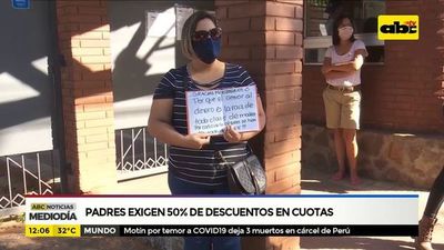 Padres exigen 50% de descuentos en cuotas - ABC Noticias - ABC Color