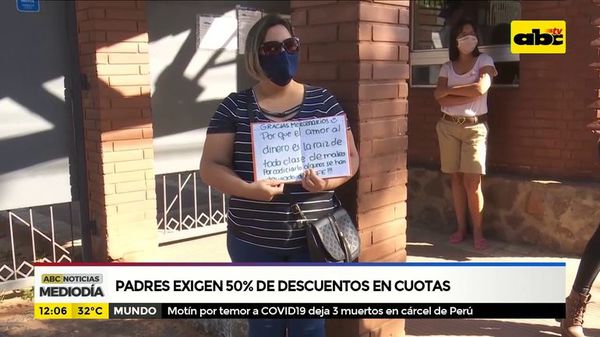 Padres exigen 50% de descuentos en cuotas - ABC Noticias - ABC Color
