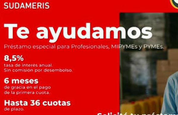 Banco Sudameris ofrece créditos especiales para Mipymes, Pymes y profesionales - C9N
