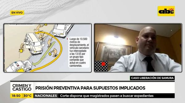 Prisión preventiva para supuestos implicados en liberación de Samura - Crimen y castigo - ABC Color