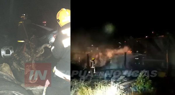 INCENDIO CONSUME POR COMPLETO UN DEPÓSITO EN FRAM