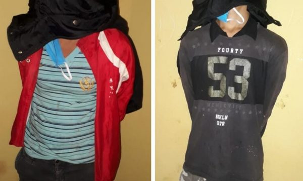 Apresan a dos delincuentes tras intento de robo domiciliario