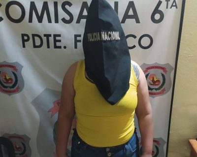Detienen a mujer que intentó sobornar a efectivos policiales