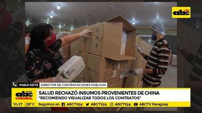 Salud rechazó insumos provenientes de China - ABC Noticias - ABC Color