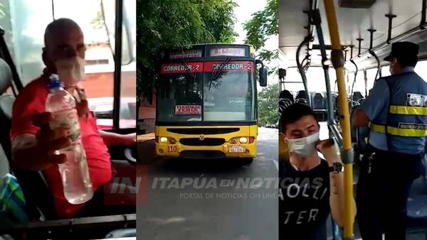 FISCALIZAN CUMPLIMIENTO DE NORMAS SANITARIAS EN TRANSPORTES PÚBLICOS DE ENCARNACIÓN
