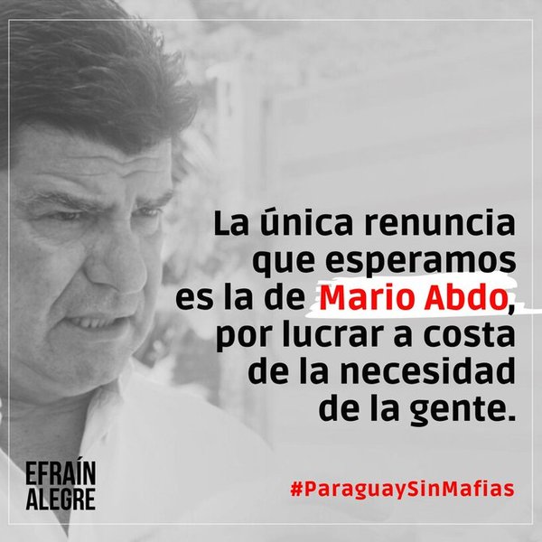 Efraín busca distraer y pide la renuncia del Presidente Abdo - Informate Paraguay