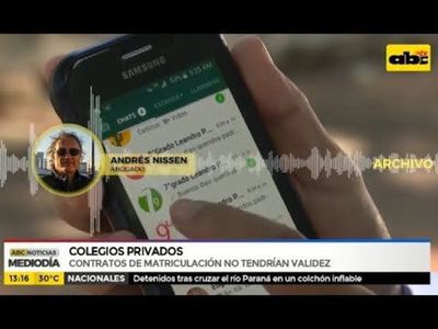 Contratos de matriculación no tendrían validez - ABC Noticias - ABC Color