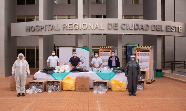 STEIBI dona insumos y equipos de bioseguridad a IPS de Ciudad del Este