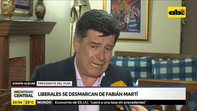 Liberales se desmarcan de Fabián Martí - ABC Noticias - ABC Color
