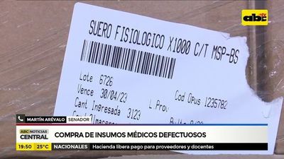 Compra de insumos médicos defectuosos - ABC Noticias - ABC Color