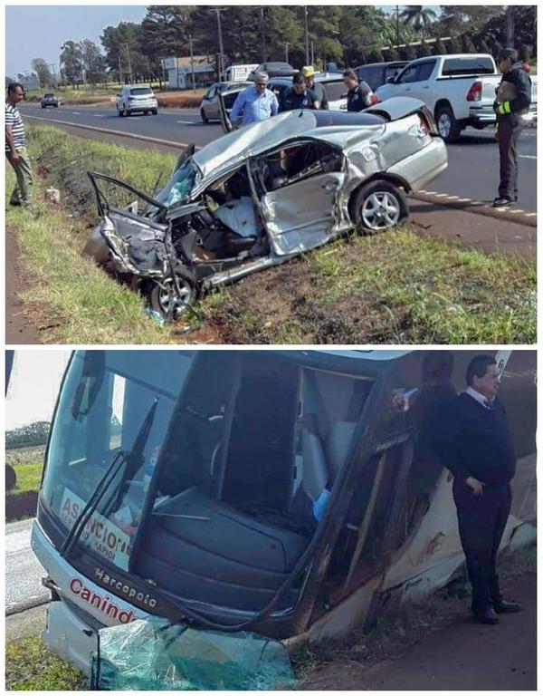 Grave accidente de tránsito en Campo 8