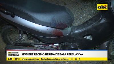 Hombre recibió herida de bala persuasiva - ABC Noticias - ABC Color