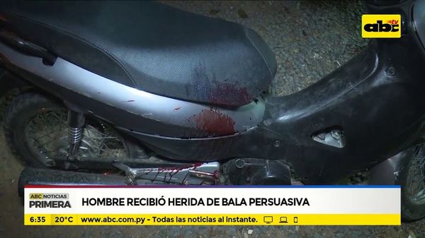 Hombre recibió herida de bala persuasiva - ABC Noticias - ABC Color