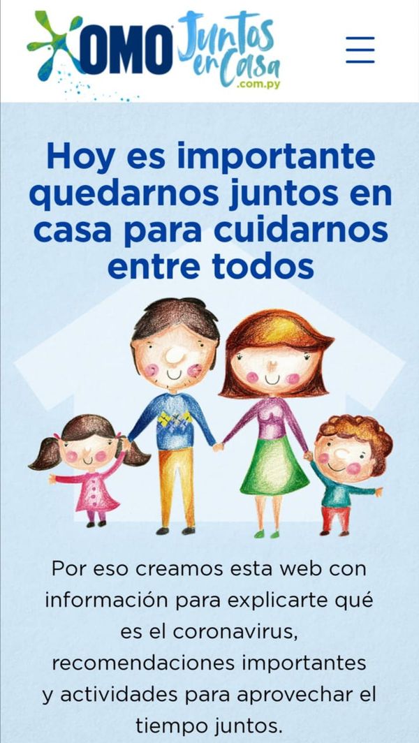 OMO Paraguay lanza portal Juntos en Casa
