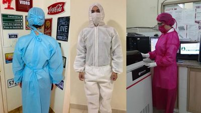 Con producción de equipos de salud ayudan al sustento de sus colaboradores