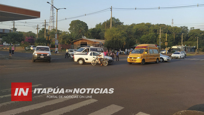 UNA MOTOCICLISTA SUFRIÓ LESIONES TRAS UN ACCIDENTE SOBRE RUTA N° 1.