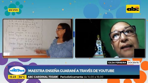 Maestra enseña guaraní a través de Youtube - Ensiestados - ABC Color