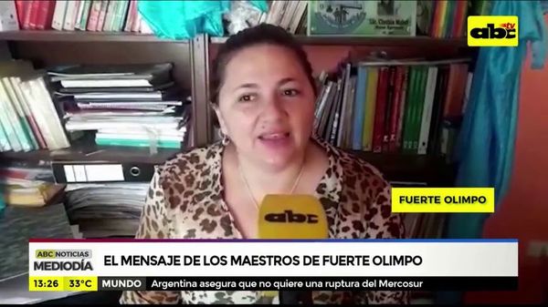 El mensaje de los maestros de Fuerte Olimpo - ABC Noticias - ABC Color