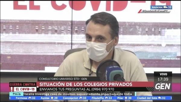HOY / “Nuestra recomendación siempre fue el diálogo, si hay moratoria se habla sinceramente”, manifestó Armando Ficorilli, vicepresidente de la Asociación de Instituciones Educativas Privadas (AIEP)