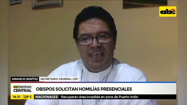 Obispos solicitan homilías presenciales - ABC Noticias - ABC Color