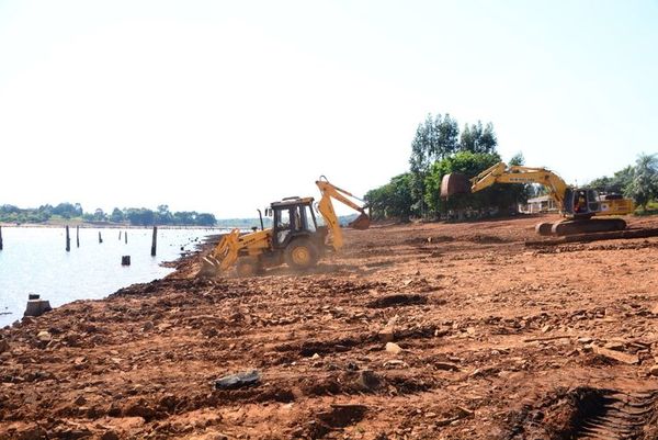 Construcción de la costanera de CDE con  avance del 27% - Interior - ABC Color