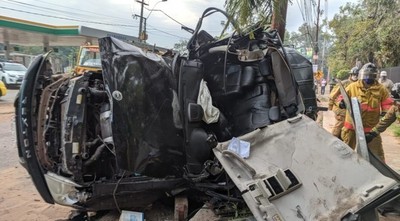 FARREABAN EN CUARENTENA, SALIERON A BUSCAR ALCOHOL Y PROTAGONIZARON APARATOSO ACCIDENTE