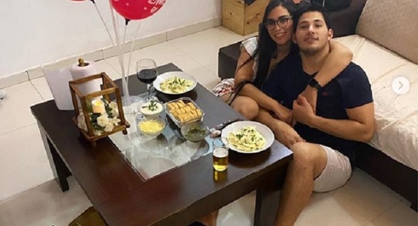 La romántica celebración de Ana Laura con su novio
