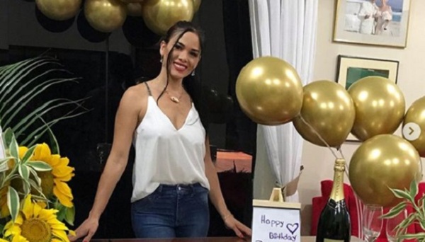 Pamela Caballero celebró su cumpleaños en cuarentena