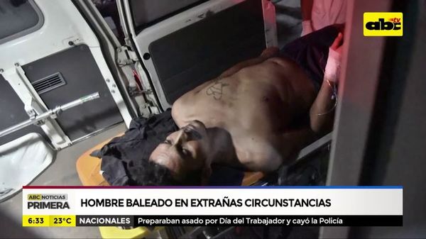 Hombre baleado en extrañas circunstancias - ABC Noticias - ABC Color