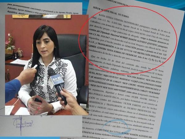 Víctima de coacción por el Diputado Acevedo presenta denuncia ante Ministerio Público