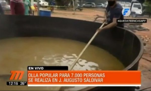 Organizan olla popular digna del "Récord Guinness"