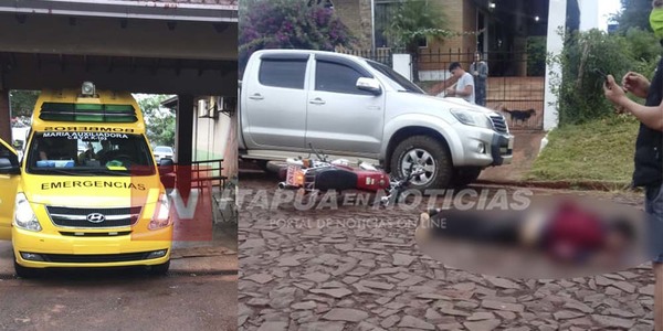CHOCÓ CONTRA UN VEHÍCULO ESTACIONADO Y SUFRIÓ IMPORTANTES LESIONES