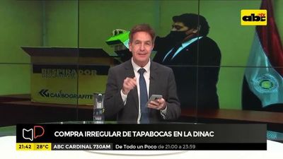 Compra irregular de tapabocas en la Dinac - Mesa de Periodistas - ABC Color
