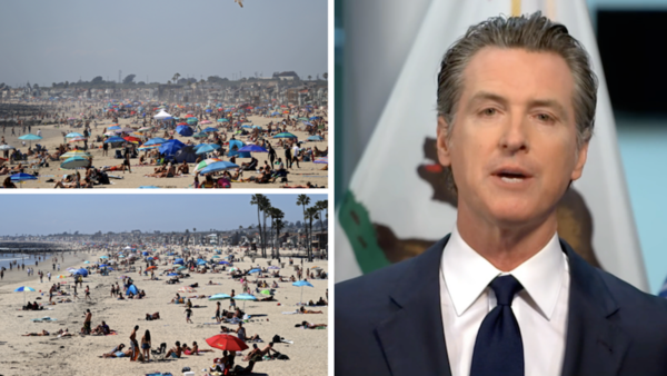 Gobernador de California ordenó cierre de playas