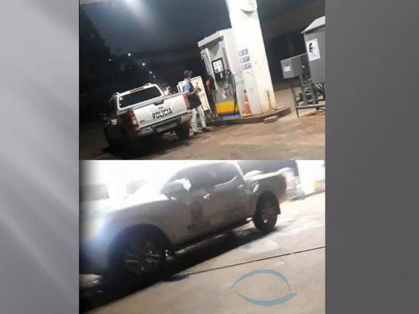 Denuncian que patrulleros de la Policía Nacional cruzan la frontera para carga de combustible