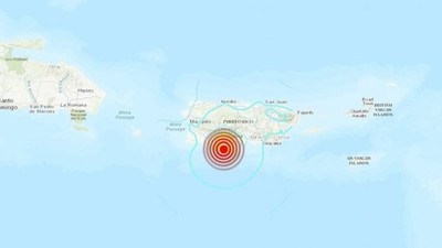 Temblor de 5,5 sacude a Puerto Rico