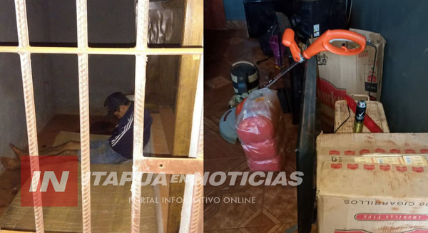 DETIENEN A JOVEN Y RECUPERAN HURTADOS EN 7 DE AGOSTO