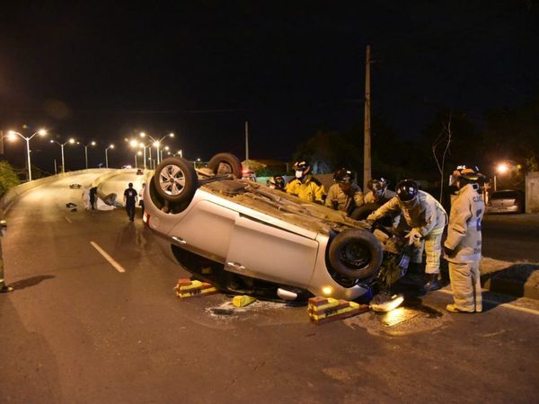 Militar fallece en aparatoso accidente de tránsito