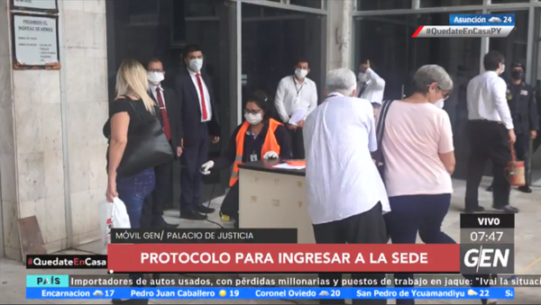 HOY / Fredy Amarilla, director de seguridad, sobre ingreso de abogados en la sede del Palacio de Justicia
